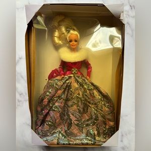 Starlight Waltz Barbie Holiday Doll in Pink and Gold Gown New